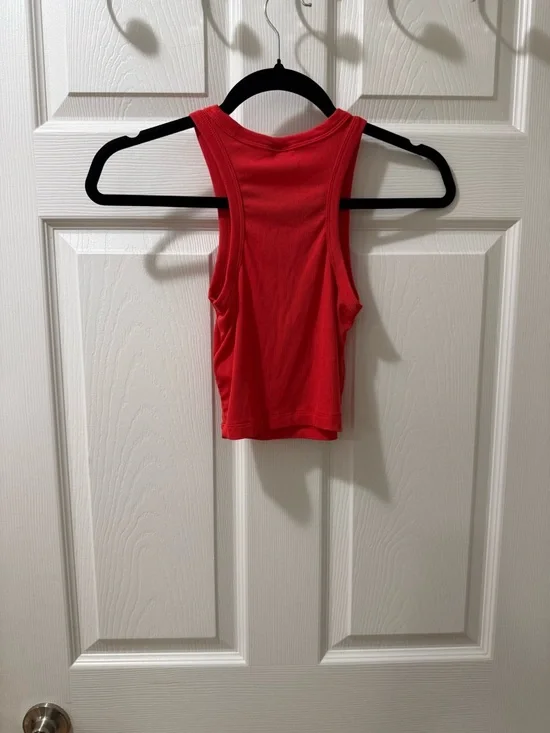 Sunday Best Ribbed Red Tank Top - Picture 2 of 3